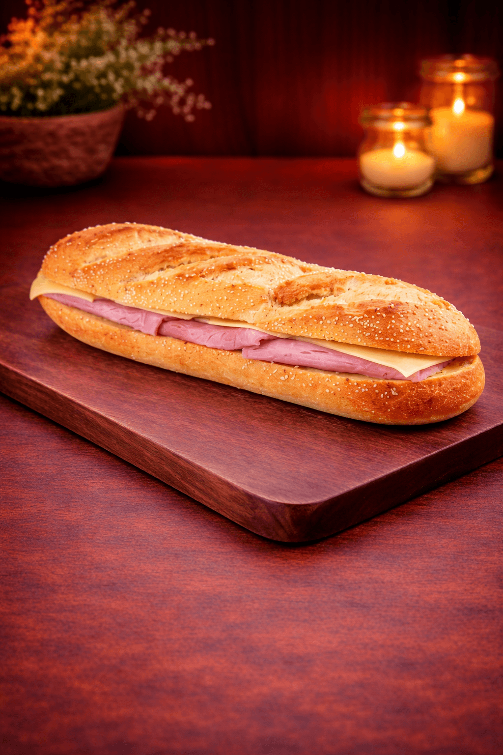 Ham and Emmental Viennoise Sandwich