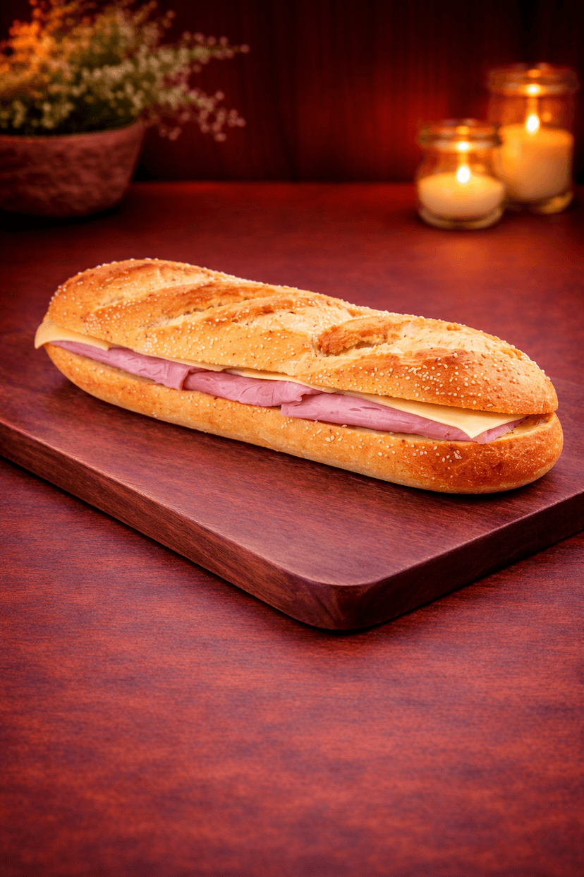 Ham and Emmental Viennoise Sandwich