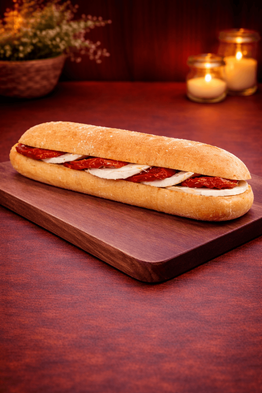 Goat Cheese and Sun-Dried Tomato Ciabatta