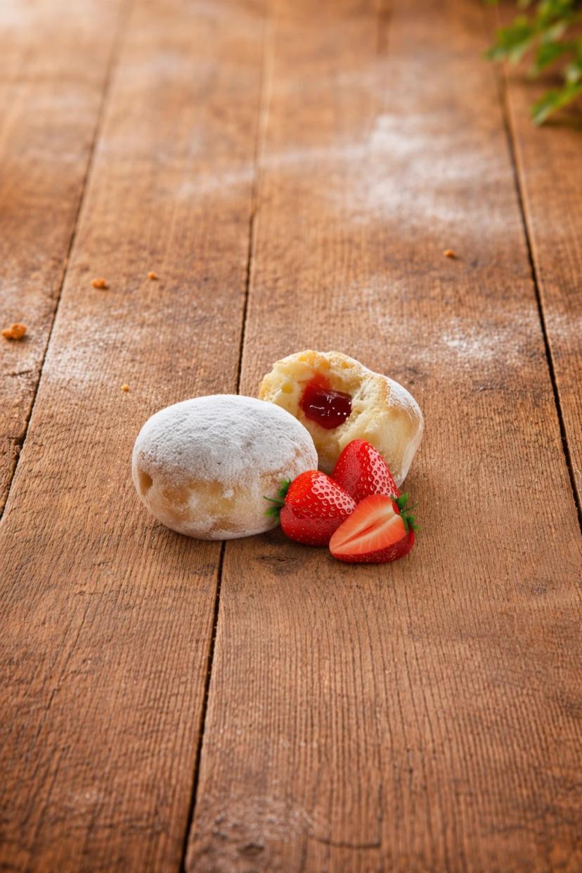 Mini beignet fraise 25g (D7VAG1751)