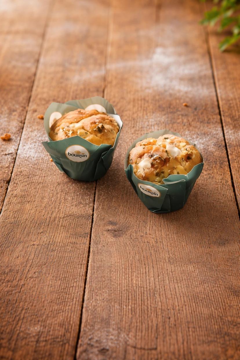 Mini muffin fourré BOURSIN ail et fines herbes 28g (D7VV2B1Z0421)