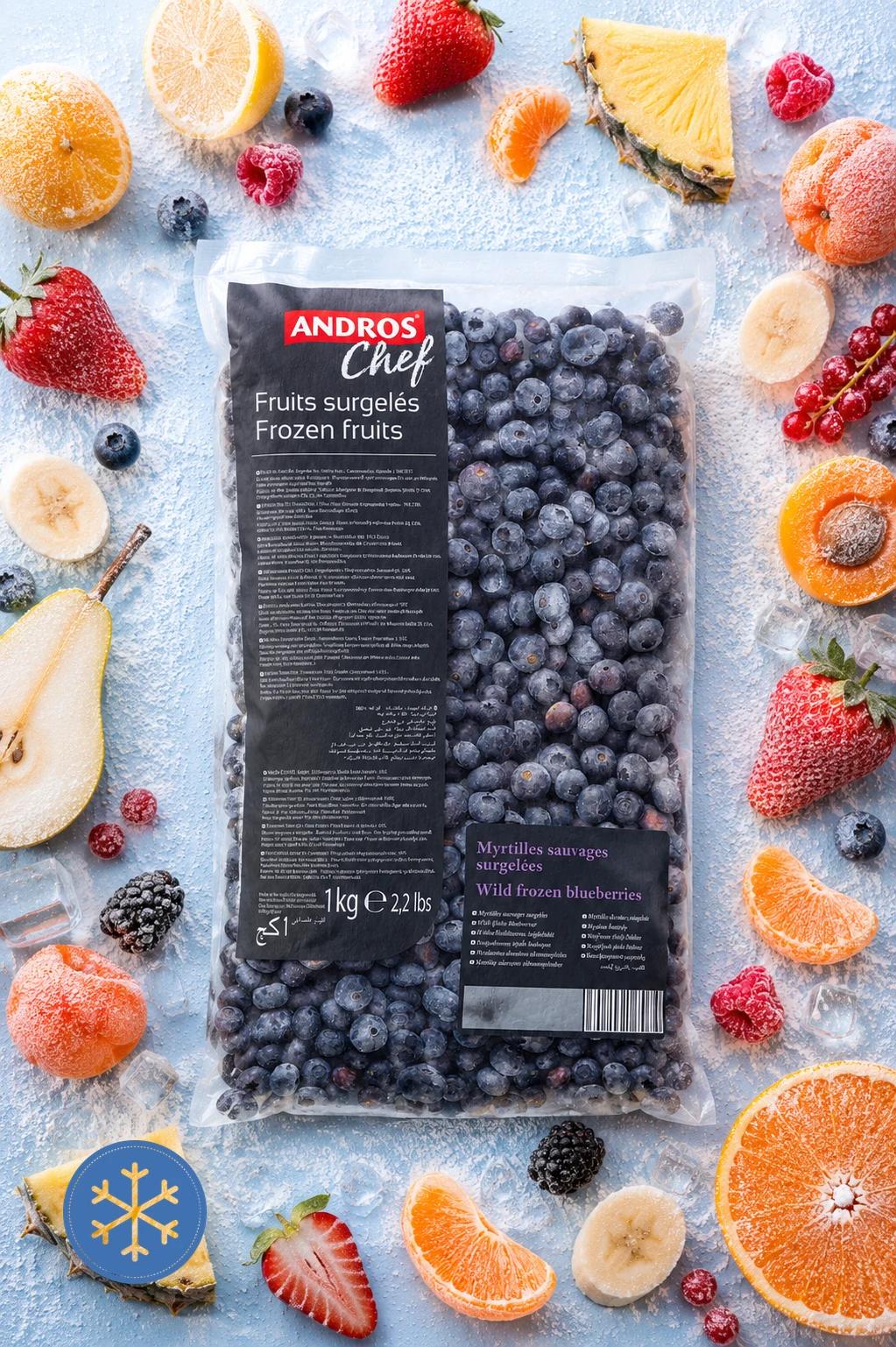 Wild Blueberries IQF, 1kg Bag – Andros Chef (3608580846109)