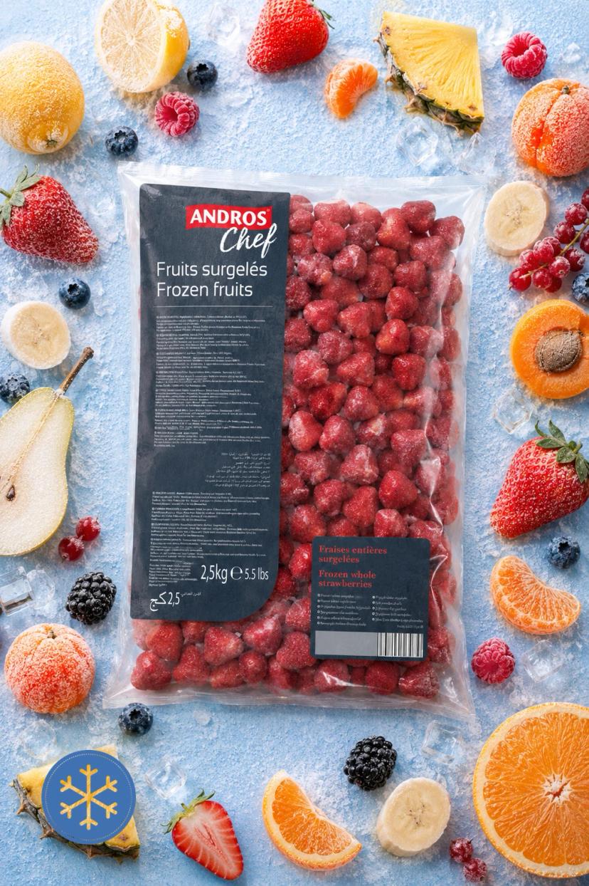 Whole Strawberries IQF, 2.5kg Bag – Andros Chef (3608580846154)