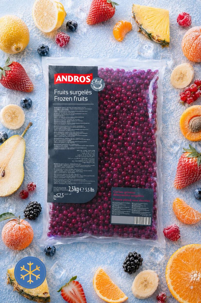 Sour Cherries IQF, 2.5kg Bag – Andros Chef (3608580846161)